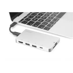 Digitus USB Type-C Multiport Travel Dock notebook dokkoló (DA-70867)