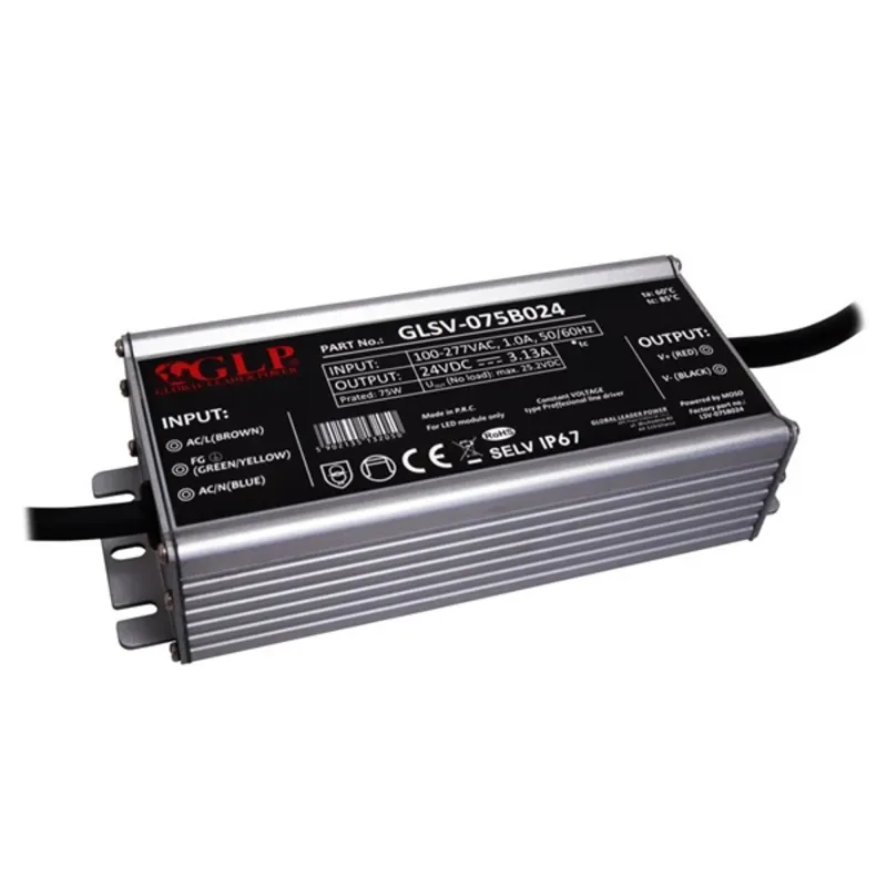 GLP GLSV-075B024 24V/3A 75W IP67 LED tápegység GLP GLSV-075B024 24V/3A 75W IP67 LED tápegység