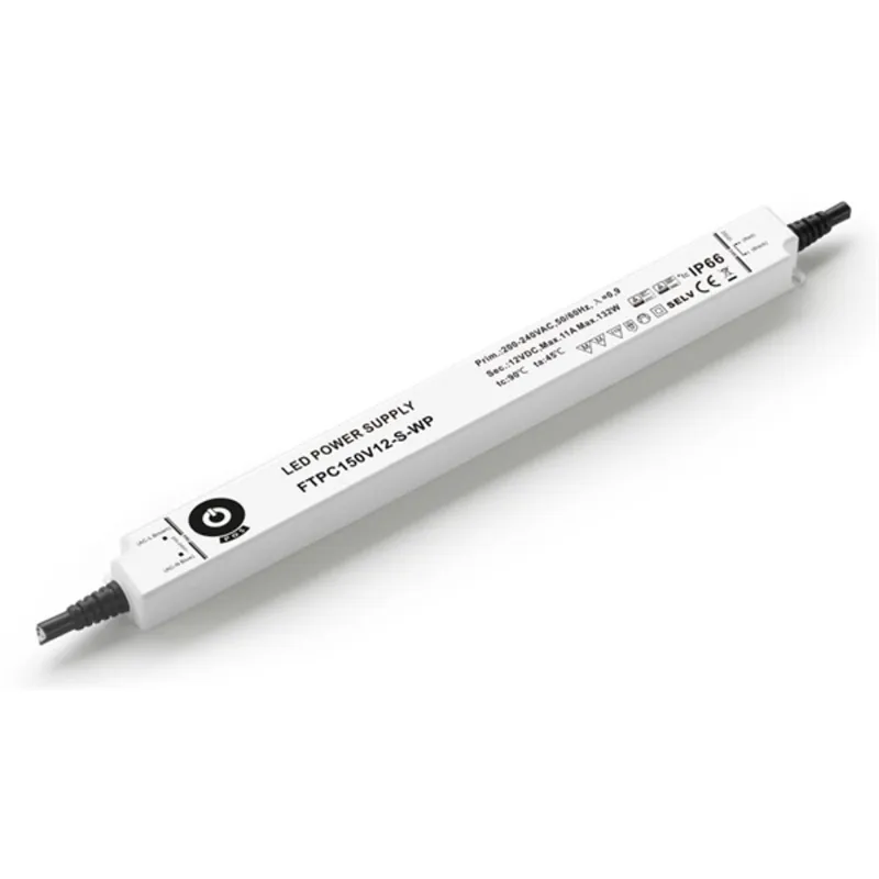 POS Power FTPC150V12-S-WP 12V/11A 132W IP66 vékony vízálló LED tápegység POS Power FTPC150V12-S-WP 12V/11A 132W IP66 vékony vízálló LED tápegység