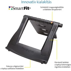 KENSINGTON SmartFit Easy Riser Laptop Cooling Stand - Black