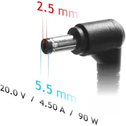 Notebook töltő Akyga AK-ND-71 20V / 4.5A 90W 5.5 x 2.5 mm
