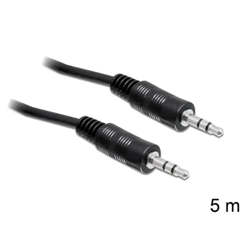 KAB Delock 84438 DC jack 3,5mm apa / apa audio kábel - 5m KAB Delock 84438 DC jack 3,5mm apa / apa audio kábel - 5m