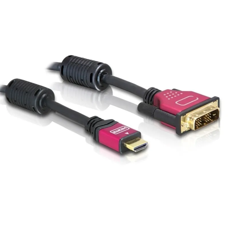 KAB Delock 84342 apa/apa HDMI - DVI átalakító kábel - 1,8m KAB Delock 84342 apa/apa HDMI - DVI átalakító kábel - 1,8m