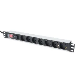 Digitus tápelosztó rackszekrényhez 19" 7db aljzat kapcsolóval 2m (DN-95407)