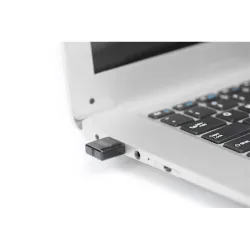 DIGITUS WLAN adaptor USB2.0 Stick IEEE802.11n 300MBit Realtek 8192 2T/2R with WPS funktion black Tiny blister