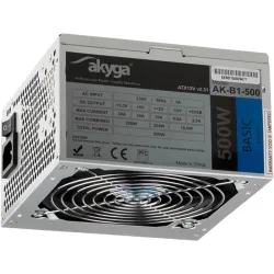 ATX power supply 500W Akyga AK-B1-500 P4 PCI-E 6+2 pin 3x SATA 2x Molex, 1x Mini Molex PPFC FAN 12cm