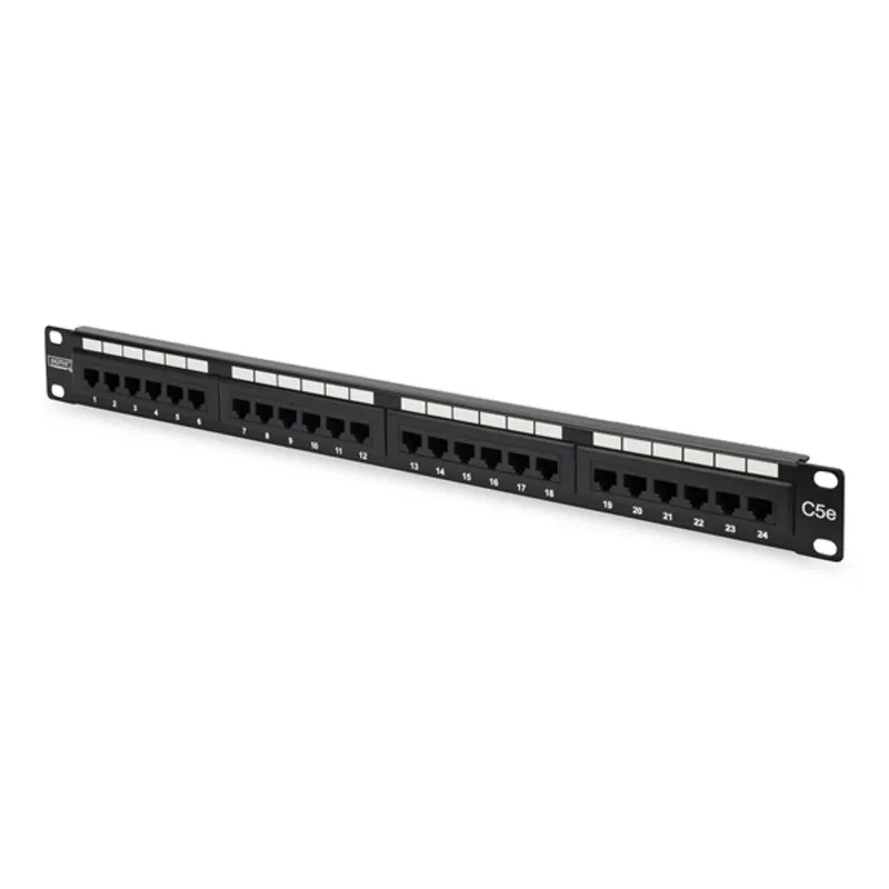 Digitus DN-91524U patch panel 24 port 1U 19" CAT 5e Digitus DN-91524U patch panel 24 port 1U 19" CAT 5e