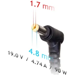 Akyga 19V / 4.74A 90W HP töltő adapter - AK-ND-08