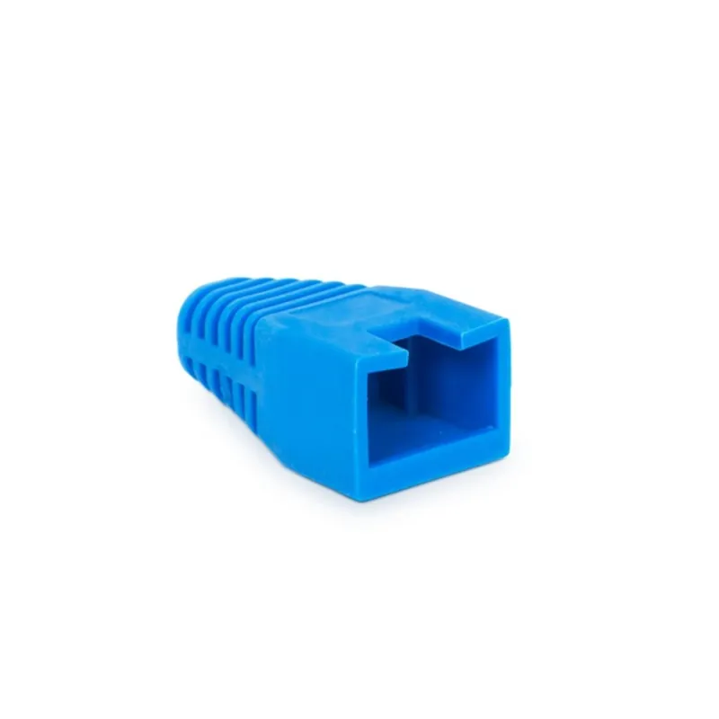 Rülstein 05287KE RJ45 8P8C moduláris dugókhoz kék 100db "sima" törésgátló Rülstein 05287KE RJ45 8P8C moduláris dugókhoz kék 100db "sima" törésgátló