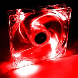 AKYGA Rendszerhűtő ventilátor AW-12A-BR, Piros LED 12cm