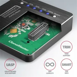 Dokkoló AXAGON ADSA-M2C 2X M.2 SSD fekete