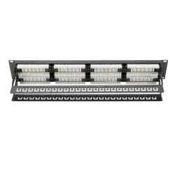 Digitus DN-91648U patch panel 48 port 2U 19" CAT6 fekete