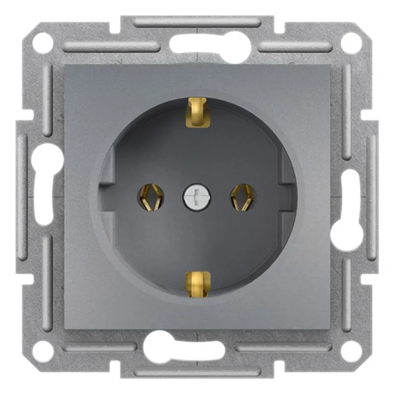 Schneider EPH2900162 ASFORA csavaros/acél 2P+F csatlakozóaljzat Schneider EPH2900162 ASFORA csavaros/acél 2P+F csatlakozóaljzat