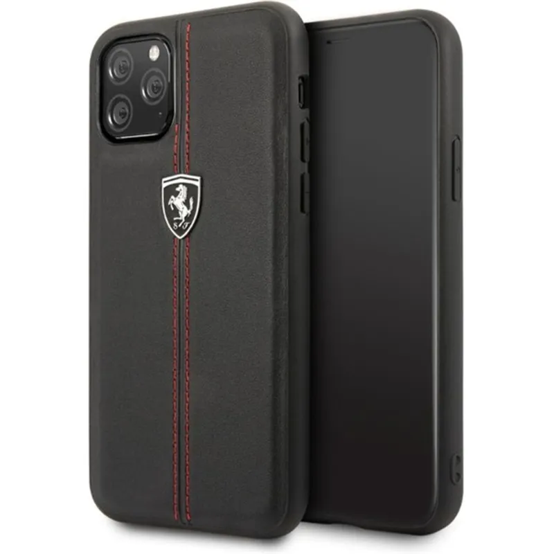 Ferrari GEN iPhone 11 Pro függőlegesen csíkozott kemény tok fekete (FEHDEHCN58BK) Ferrari GEN iPhone 11 Pro függőlegesen csíkozott kemény tok fekete (FEHDEHCN58BK)
