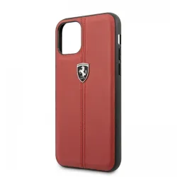 Ferrari iPhone 11 Pro függőlegesen csíkozott kemény tok piros (FEHDEHCN58RE)