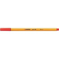STABILO Tűfilc, 0,4 mm, STABILO "Point 88", piros