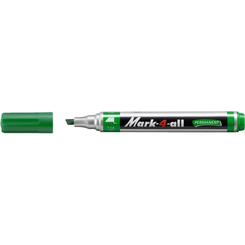 Stabilo Mark-4-all vágott hegyű zöld permanent marker Stabilo Mark-4-all vágott hegyű zöld permanent marker