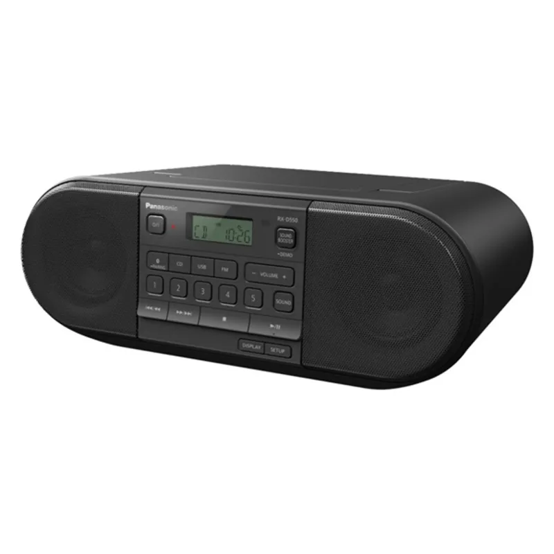 Panasonic RX-D550E-K Bluetooth fekete CD-s rádió Panasonic RX-D550E-K Bluetooth fekete CD-s rádió