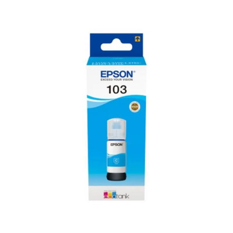 Epson 103 - 65 ml - cyan - original - ink refill - for Epson L1210, L3210, L3211, L3250, L3251, L3256, L3260, L3266, L5296, EcoTank L11050, L1250 Epson 103 - 65 ml - cyan - original - ink refill - for Epson L1210, L3210, L3211, L3250, L3251, L3256, L3260, L3266, L5296, EcoTank L11050, L1250