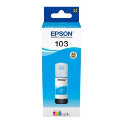 Epson 103 - 65 ml - cyan - original - ink refill - for Epson L1210, L3210, L3211, L3250, L3251, L3256, L3260, L3266, L5296, EcoTank L11050, L1250
