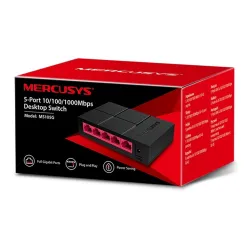 Mercusys MS105G 5 Portos Gigabit Switch fekete-piros