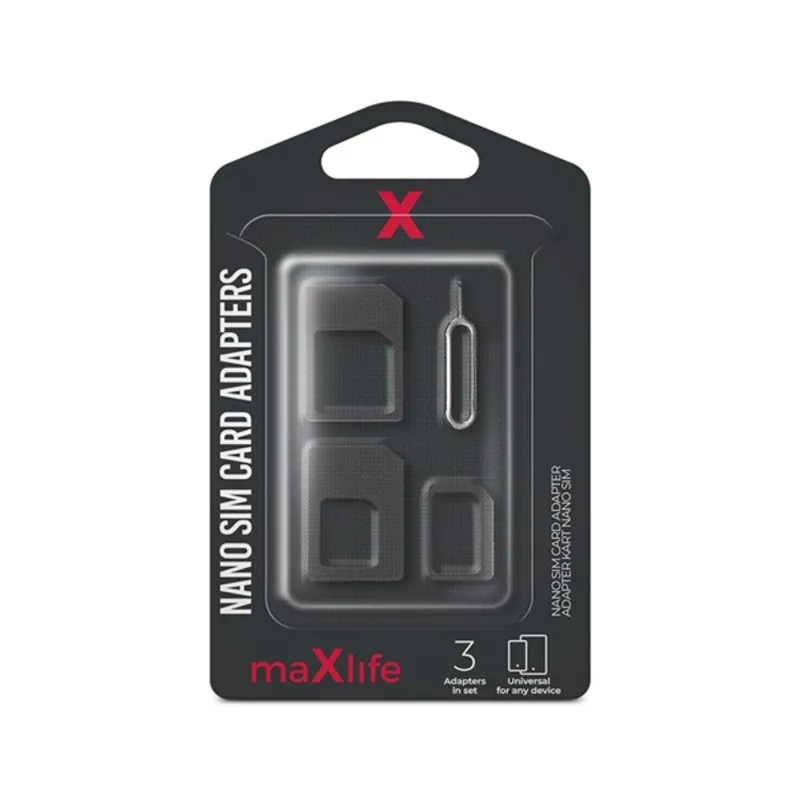 Maxlife TF-0008 3in1 Nano/Micro SIM adapter Maxlife TF-0008 3in1 Nano/Micro SIM adapter