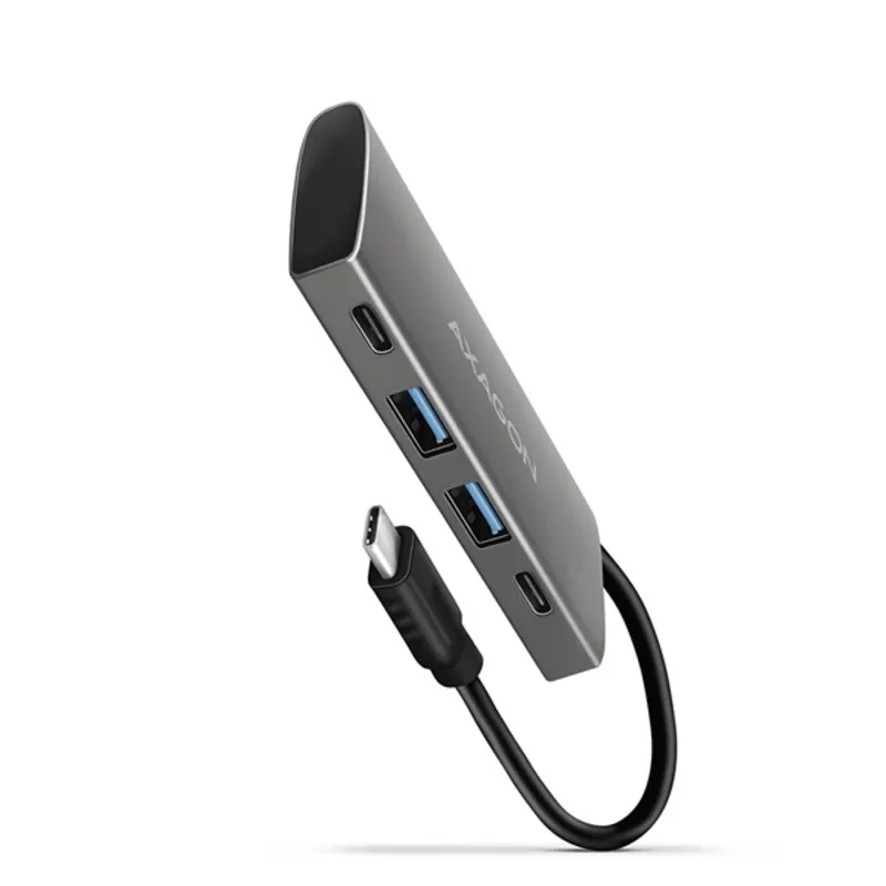 Axagon HMC-4G2 4 portos USB3.2. Gen 2 ezüstfekete HUB Axagon HMC-4G2 4 portos USB3.2. Gen 2 ezüstfekete HUB