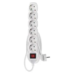 EMOS P1621R 6 aljzat 1,5méter 1,5mm2 kapcsolós hosszabbító