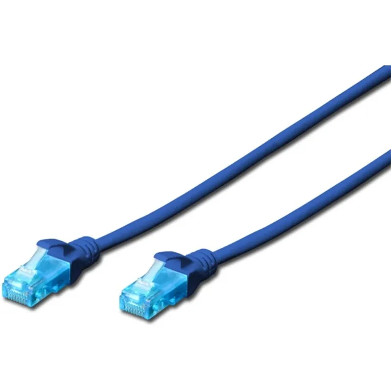 DIGITUS Cat.5e U/UTP PVC 2m kék patch kábel DIGITUS Cat.5e U/UTP PVC 2m kék patch kábel