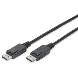 DIGITUS DisplayPort connection cable DP M/M 2.0m w/interlock DP 1.2 Ultra HD 4K bl