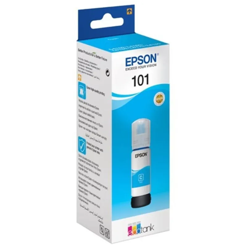 Patron Epson EcoTank 101 Cyan 70ml L6160 / L6170 / L6190 Patron Epson EcoTank 101 Cyan 70ml L6160 / L6170 / L6190