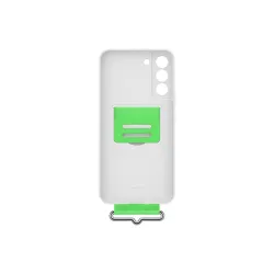 SAMSUNG Galaxy S22+ szilikontok szíjjal - fehér