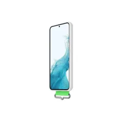 SAMSUNG Galaxy S22+ szilikontok szíjjal - fehér