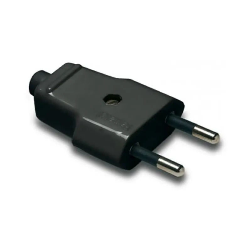 FAMATEL 1001-N 10A-250V fekete földeletlen dugvilla FAMATEL 1001-N 10A-250V fekete földeletlen dugvilla