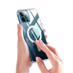 Cellect iPhone 14 Plus mágneses szilikon tok átlátszó (CEL-MAG-IPH1467M-TP)