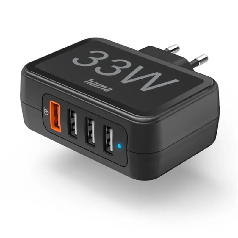 Hama 201629 FIC E3 USB 4X (1XQC3.0, 3XUSB-A) 33W hálózati töltő Hama 201629 FIC E3 USB 4X (1XQC3.0, 3XUSB-A) 33W hálózati töltő