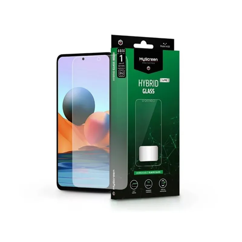 MSP LA-2101 Redmi Note 10 Pro Hybrid Glass Lite rugalmas üveg kijelzővédő fólia MSP LA-2101 Redmi Note 10 Pro Hybrid Glass Lite rugalmas üveg kijelzővédő fólia