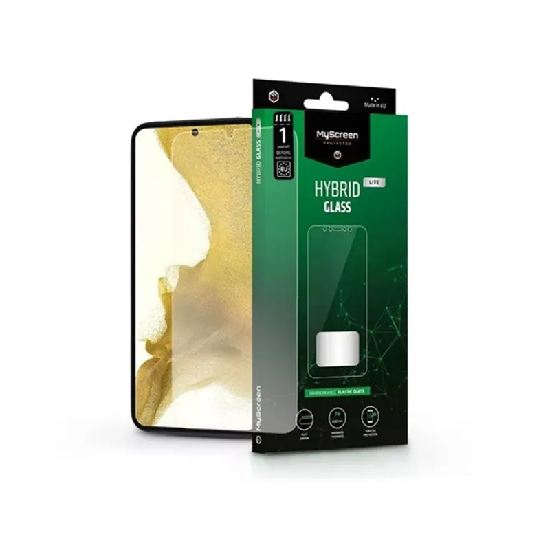 MSP LA-2126 Galaxy S22 5G/S23 Hybrid Glass Lite rugalmas üveg kijelzővédő fólia MSP LA-2126 Galaxy S22 5G/S23 Hybrid Glass Lite rugalmas üveg kijelzővédő fólia