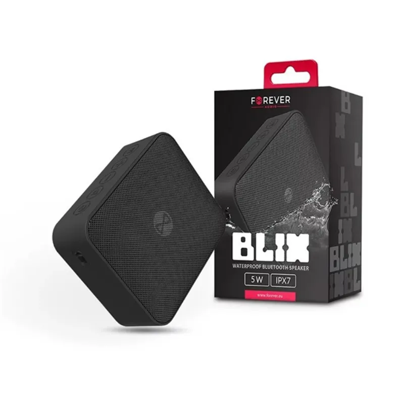 Forever TF-0163 BLIX 5 BS-800 Bluetooth hangszóró fekete Forever TF-0163 BLIX 5 BS-800 Bluetooth hangszóró fekete
