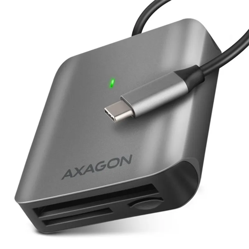 Axagon USB-C külső kártyaolvasó szürke (CRE-S3C) Axagon USB-C külső kártyaolvasó szürke (CRE-S3C)