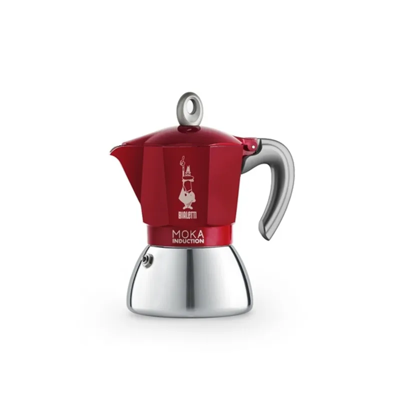 Bialetti Moka 6946 Induction piros 6 személyes indukciós kotyogós kávéfőző Bialetti Moka 6946 Induction piros 6 személyes indukciós kotyogós kávéfőző