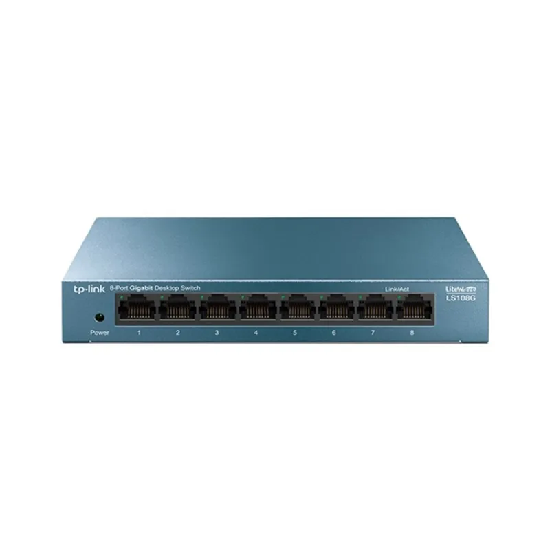 TP-LINK Switch 8x1000Mbps Fémházas, LS108G TP-LINK Switch 8x1000Mbps Fémházas, LS108G