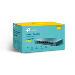 TP-LINK Switch 8x1000Mbps Fémházas, LS108G
