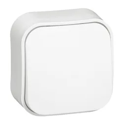 LEGRAND Forix IP20 falon kívüli egypólusú nyomó, 6A - 250 V~ fehér