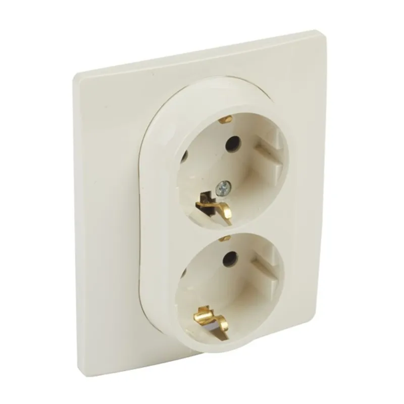 Legrand 764634 Niloé bézs 2×2P+F csatlakozóaljzat Legrand 764634 Niloé bézs 2×2P+F csatlakozóaljzat