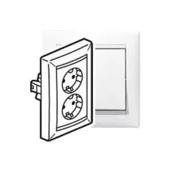 Legrand 774400 Valena fehér 2x2P+F kettős csatlakozóaljzat