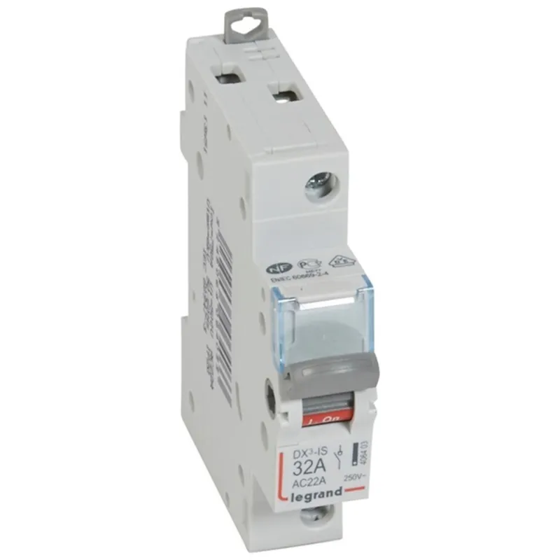 Legrand 406403 DX3-I 1P 32A terheléskapcsoló Legrand 406403 DX3-I 1P 32A terheléskapcsoló