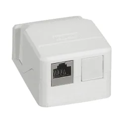 Legrand keystone doboz - 2 x RJ45 port fogadására alkalmas, portok nélkül, fehér