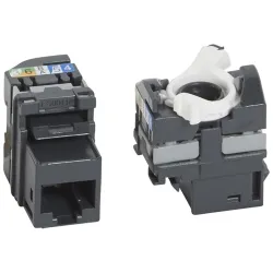 Legrand keystone. Cat5e árnyékolatlan (UTP) LCS2 gyorscsatlakozós 180° 100MHz 1Gigabit (033180)