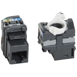 Legrand keystone. Cat5e árnyékolatlan (UTP) LCS2 gyorscsatlakozós 180° 100MHz 1Gigabit (033180)